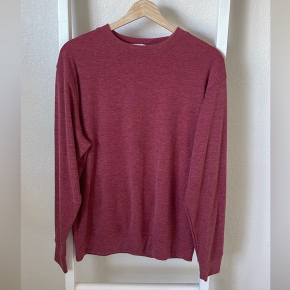 Double Zero Heather Red Crewneck Sweatshirt - Picture 4 of 7